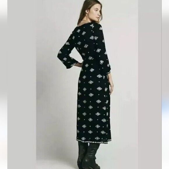 Free People Lily of the Valley Gauze Gothcore Dress - Picture 2 of 16